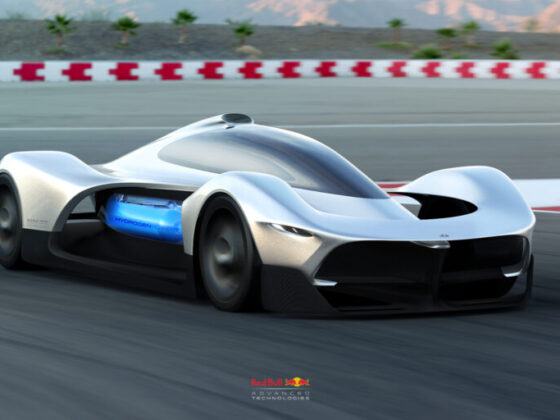 Red Bull hydrogen fuel cell race car concept