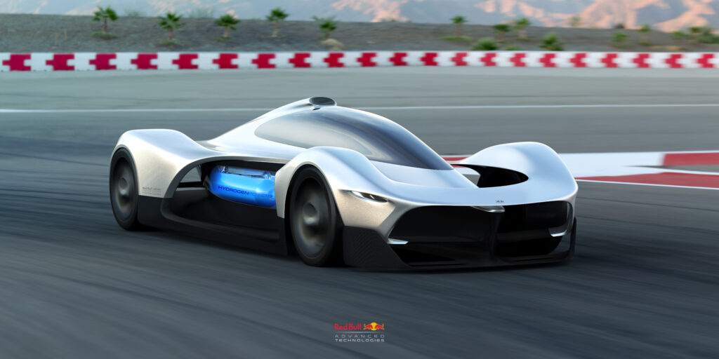 Red Bull hydrogen fuel cell race car concept